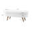 Elegant Minimalist Designed Linen Upholstered Storage Bench With Flip-Top Cabinet-437452115