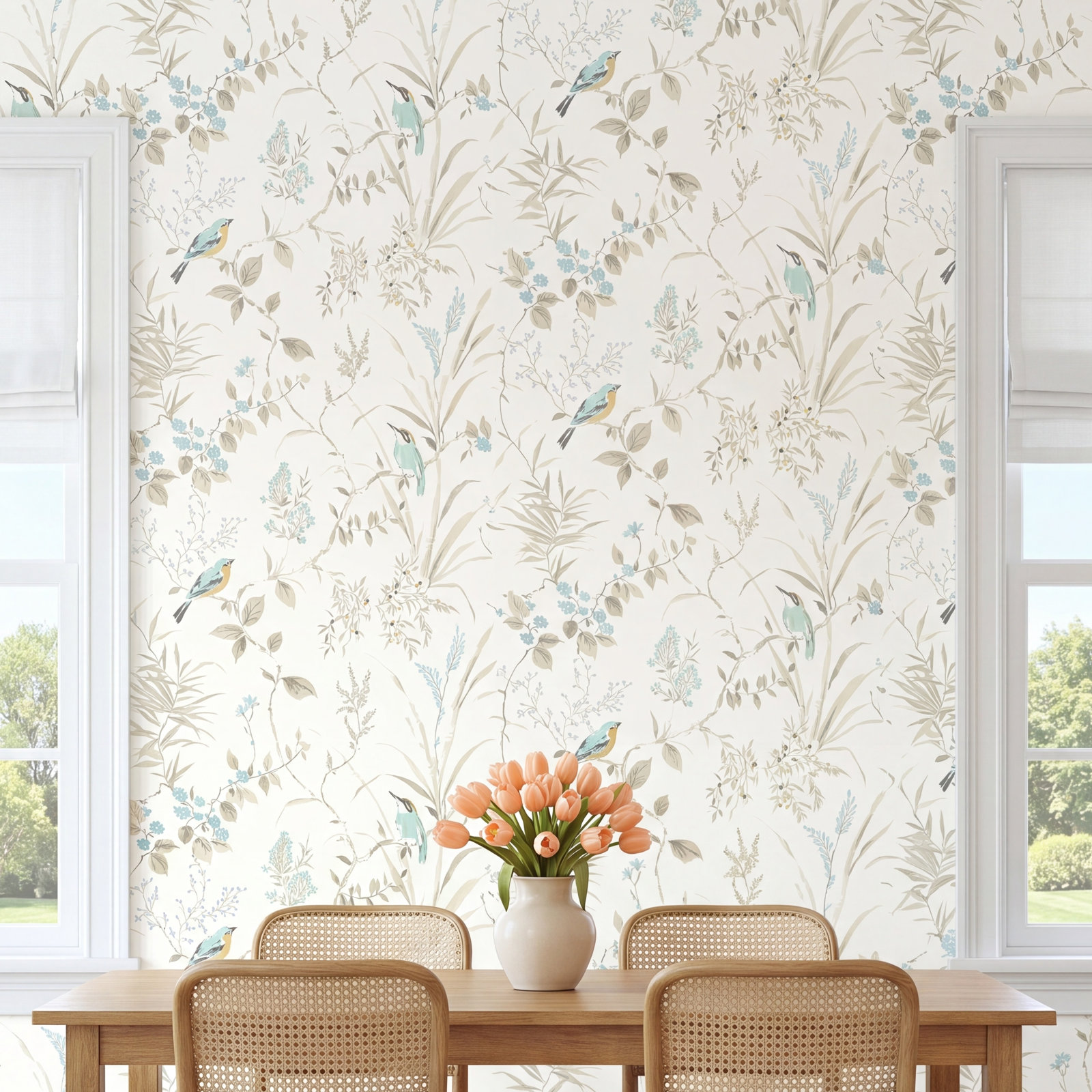 Stevenson Wallpaper Roll, Beige