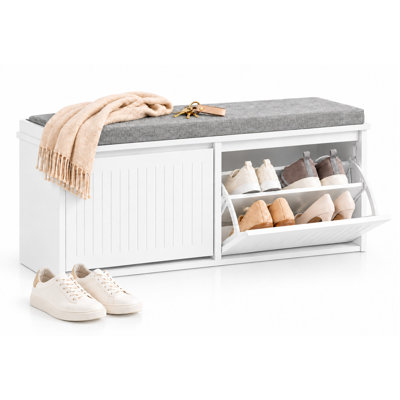 Rahkim Polyester Upholstered Storage Bench