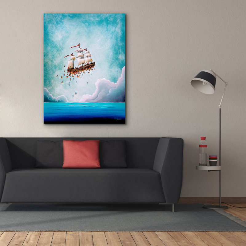 «Voyage fantastique» par Cindy Thornton, H 16 po x l 12 po x P 0,75 po