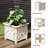Planters Box - 14.75in Lattice Flower Box Plant Pot - Outdoor Patio Planters and Flower Boxes for Front Porch or Garden Decor by Pure Garden
