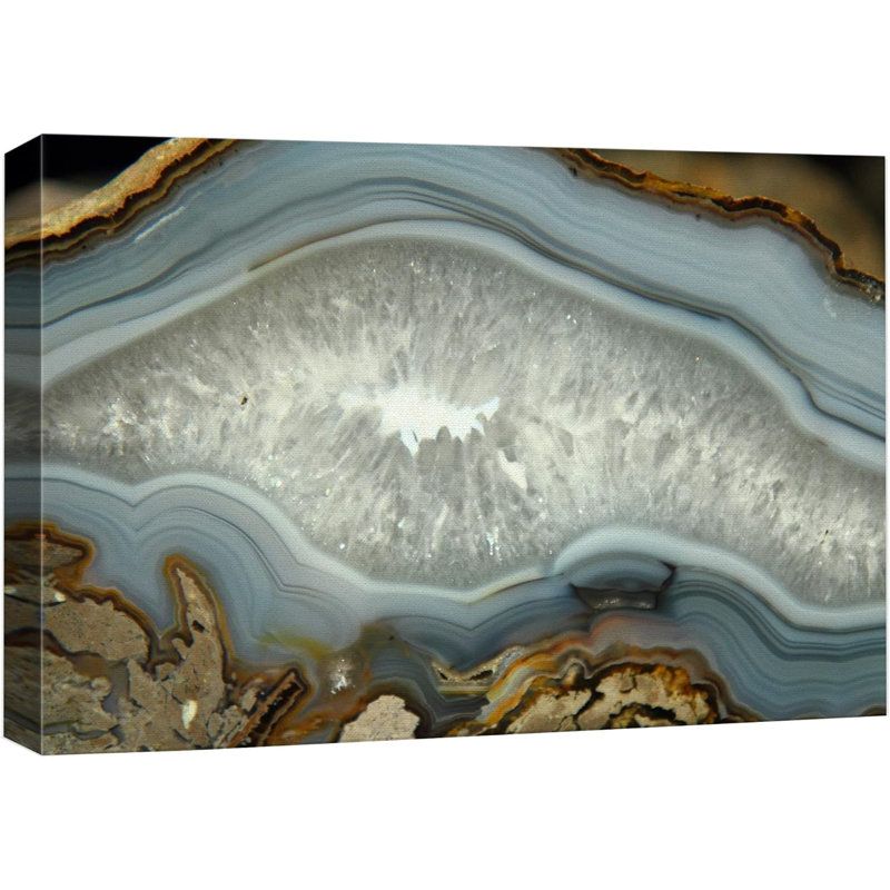 Tranche d'agate abstraite sur toile