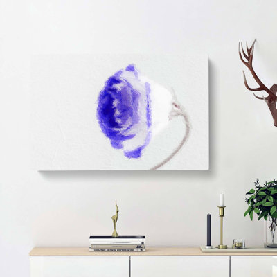 A Purple Tipped Rose - Wrapped Canvas