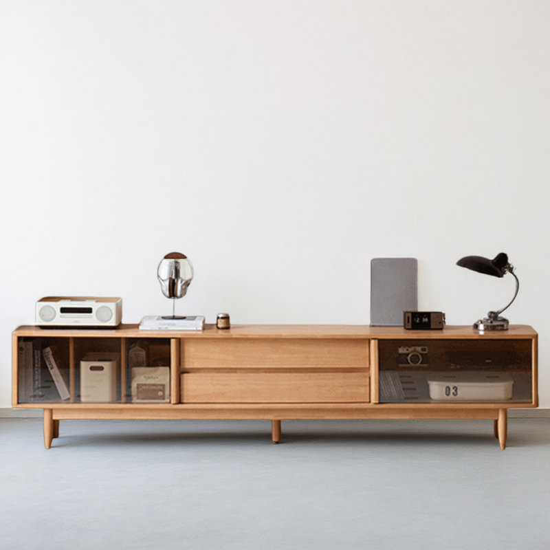Meuble télé moderne et simple, H 19,29 po x L 86,61 po x l 13,78 po