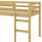 Solid Wood Bed Frame With Ladder, Wood Slat Support-897883423