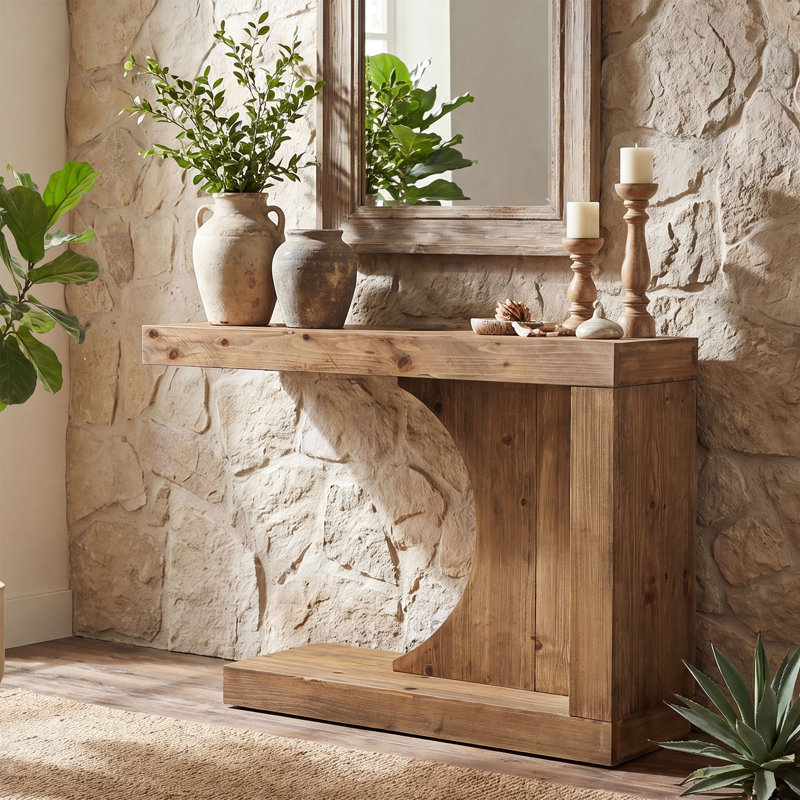 39.37cm Solid Wood Console Table