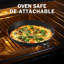 Poêles antiadhésives en fonte de 8/10/12 pouces, ensemble de poêles à frire 3 pièces avec poignée en bois d'acacia détachable, casserole à œufs omelette antiadhésive en nid d'abeille, batterie de cuisine à induction, plaques de cuisson faciles à nettoyer