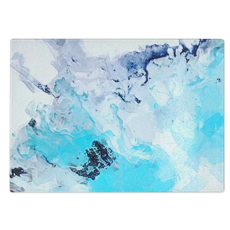 Glass Holding Tight in Abstract Chopping Board, 39 cm W x 28.5 cm L