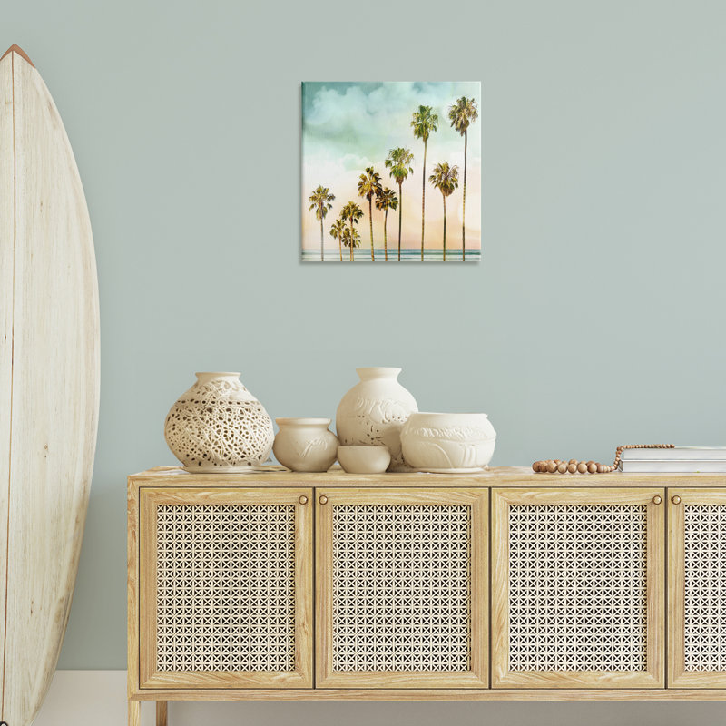 Angled Palm Trees Canvas Wall Art by Devon Davis, 24" H x 24" W