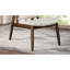 Fauteuil à oreilles de style Mid-Century avec structure en noyer beige Boucle, largeur 23 po, profondeur 29 po, pour espace de vie principal et tissu décoratif moderne
