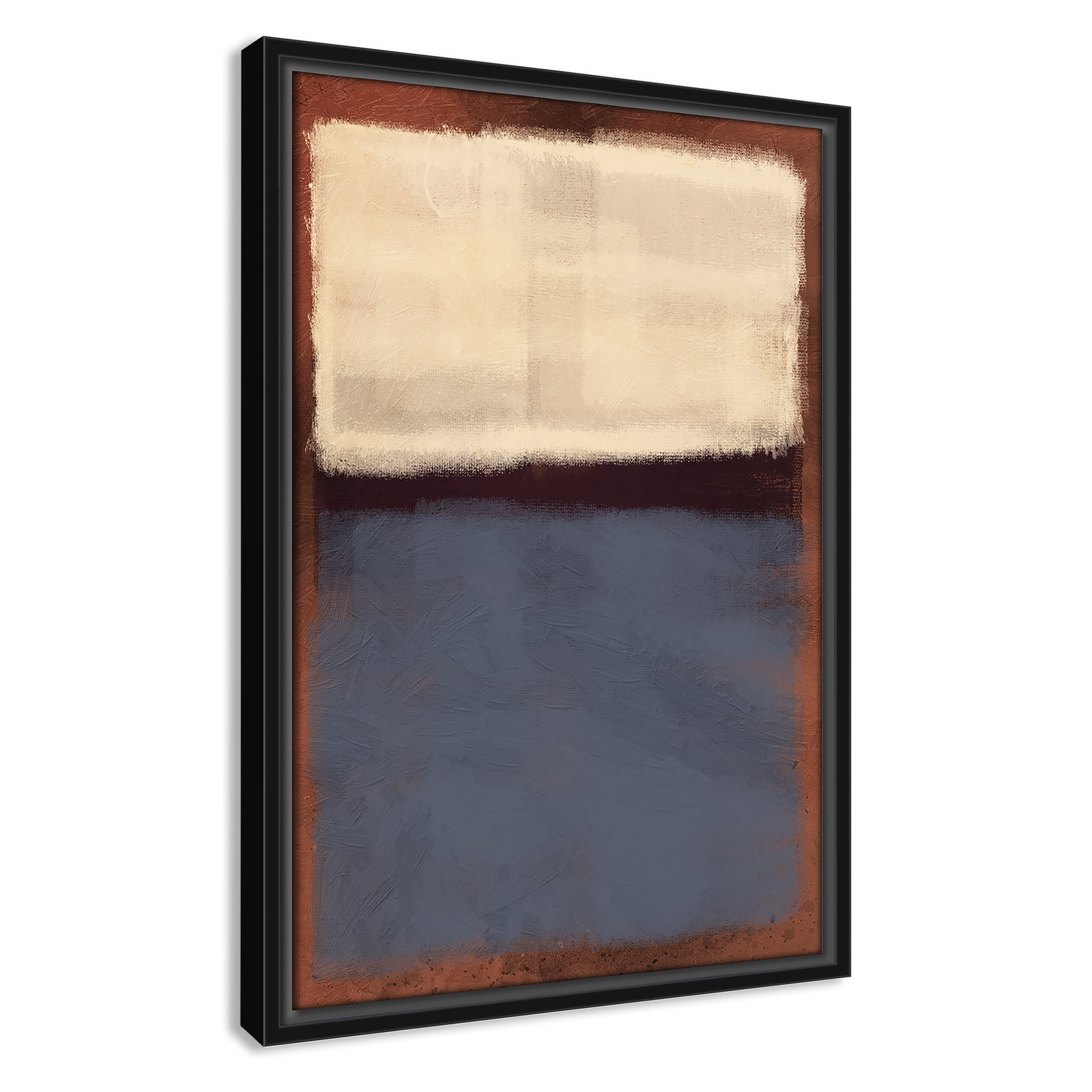 Coronado "Alabaster Burst" Painting, 19.5" H x 13.5" W x 2" D, Black Framed