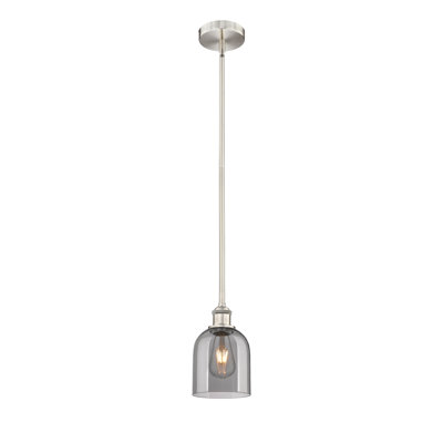 Mini-luminaire suspendu avec tige 6 lumières Edison Anacaren - 616-G558