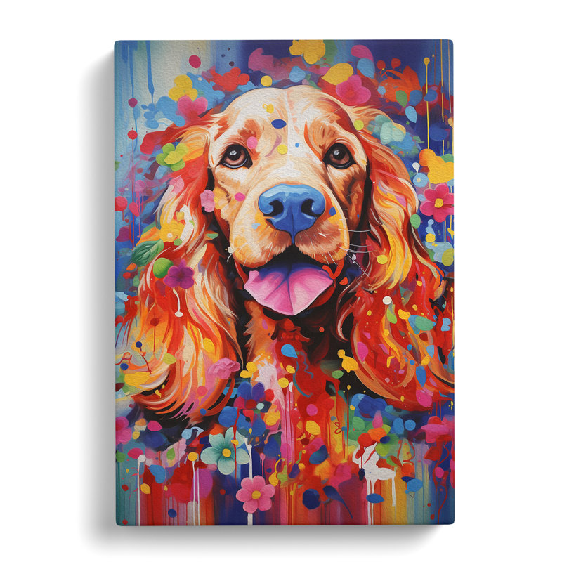 Cocker Spaniel Expressionism No.2 - Print, 60cm H x 40cm W x 3cm D
