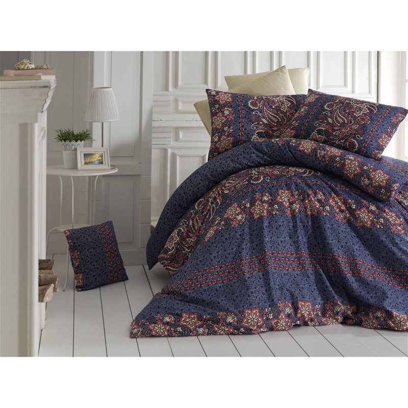 Ensemble de housse de couette en mélange de coton Abbeyville, Housse de couette simple + 1 taie d'oreiller 31 po