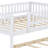 Wood Daybed with Trundle and Fence Guardrails-317973218-317973228