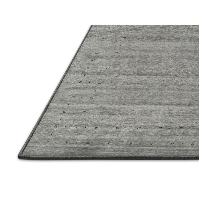 Tapis noir/gris, Rectangle 5 pi x 7 pi
