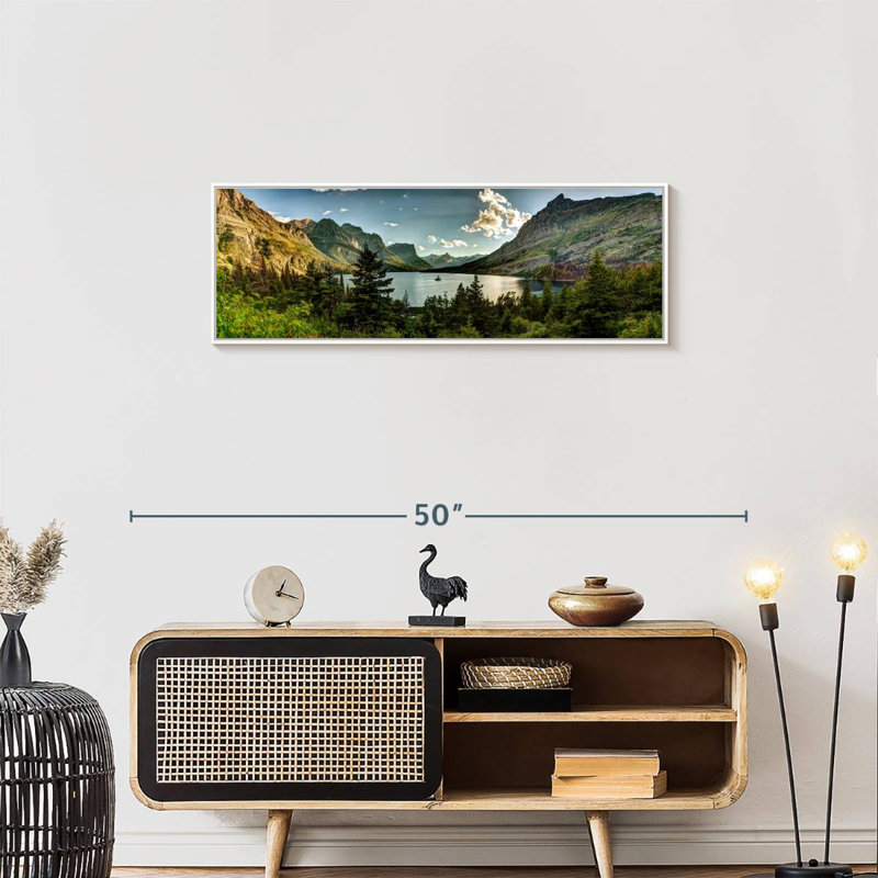 Montana, Montana, Cadre flottant blanc, 37" X 13"