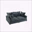 Canapé confortable de 90,55 pouces, siège profond avec plusieurs coussins moelleux, convertible en chaise longue pour une utilisation polyvalente-1073373222