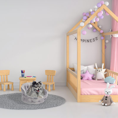 Lit pour tout-petits en velours touffeté Ketchum