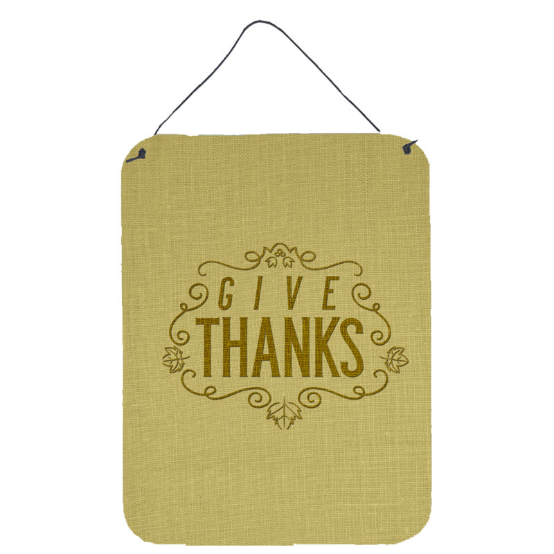 Décoration murale « give thanks »