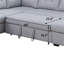 Canapé-lit modulaire en tissu (lit escamotable) de 118 po de large Aine-12520871