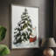 «Christmas Holiday Art CCXLV», reproduction d'art encadrée - bois massif-729756553