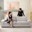 Pinederosa 88.58'' Chenille Square Arm Sofa-770371768
