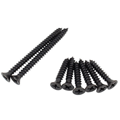 Large Door Screw Pack, #9 X 2-1/4" (2-Pack) And #9 X 1" (6-Pack), Oil-Rubbed Bronze By Stone Harbour Hardware
