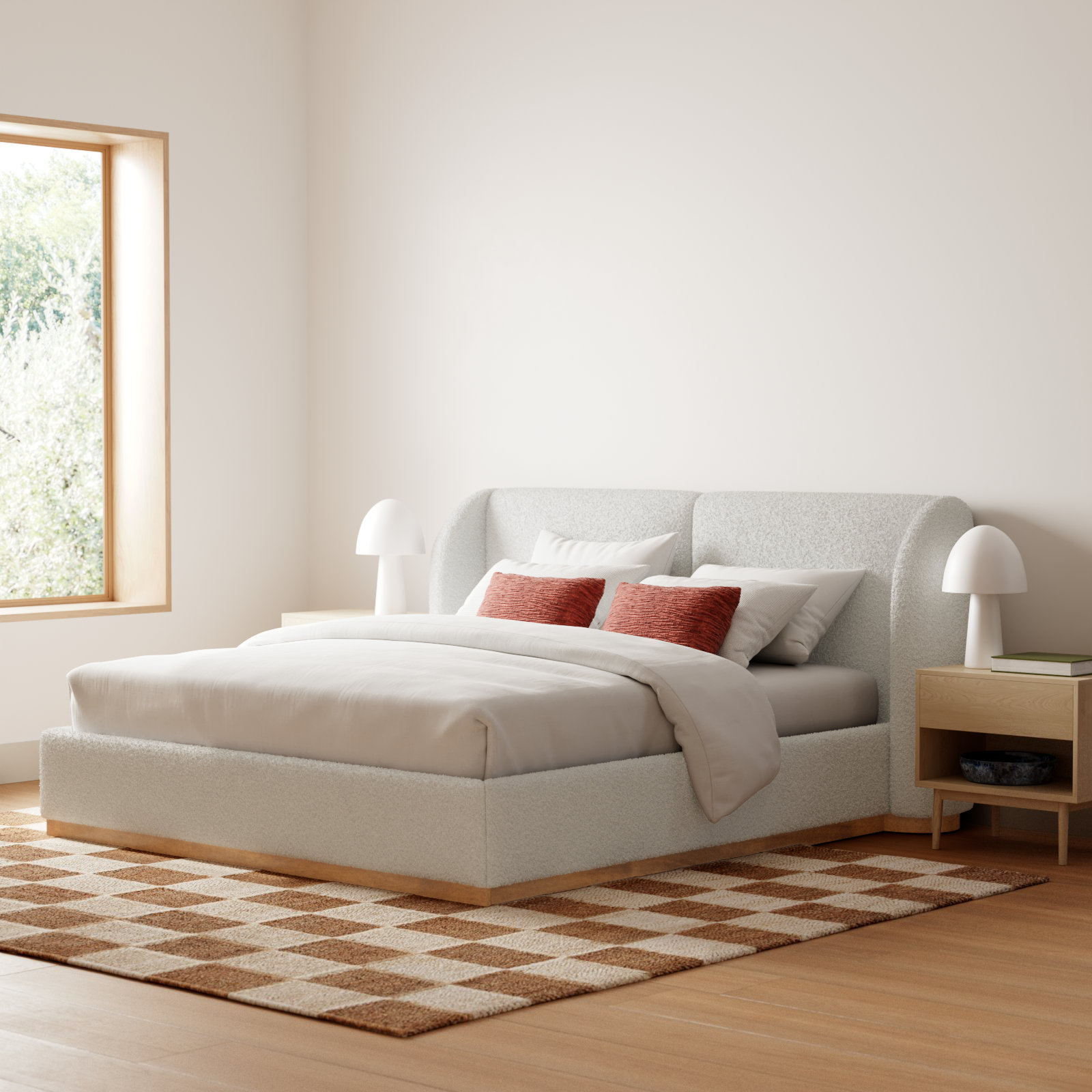Jardin Boucle Bed, King