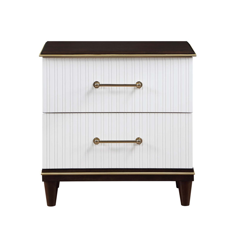 Table de chevet 2 tiroirs 1pc