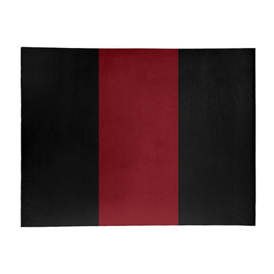 Tapis de zone rouge/noir