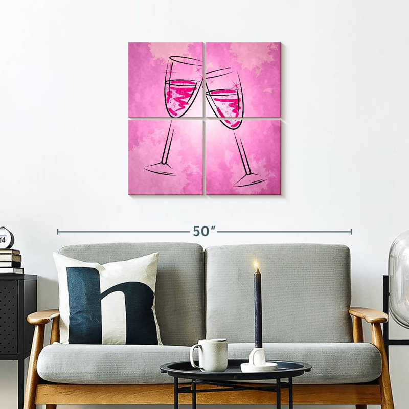 Verres à champagne Yarlin, H 26 po x l 26 po