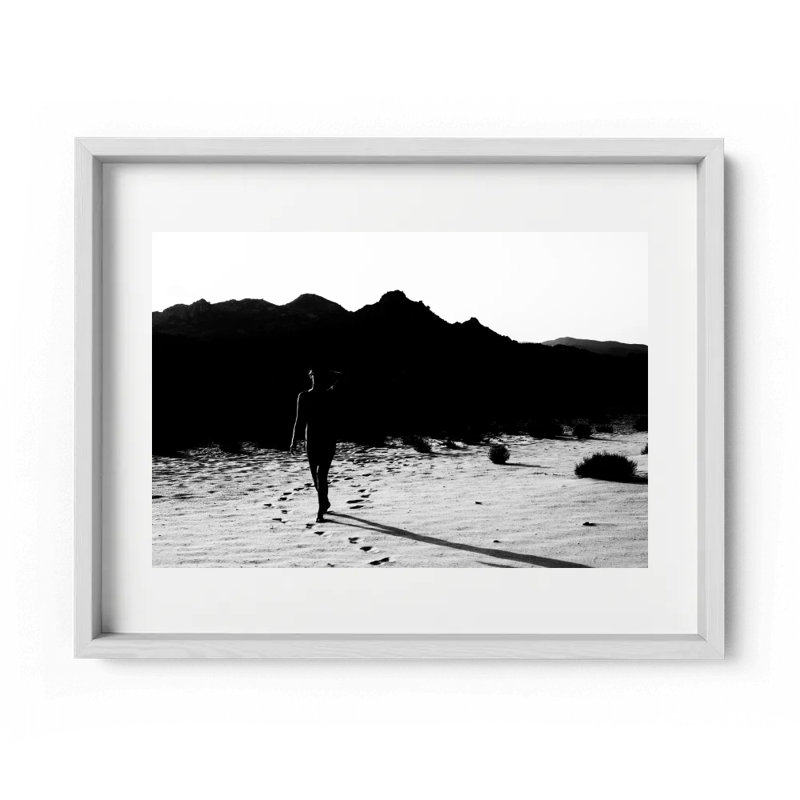 Morricone Print by Joseph Regan, White, 14" H x 16" W x 0.75" D