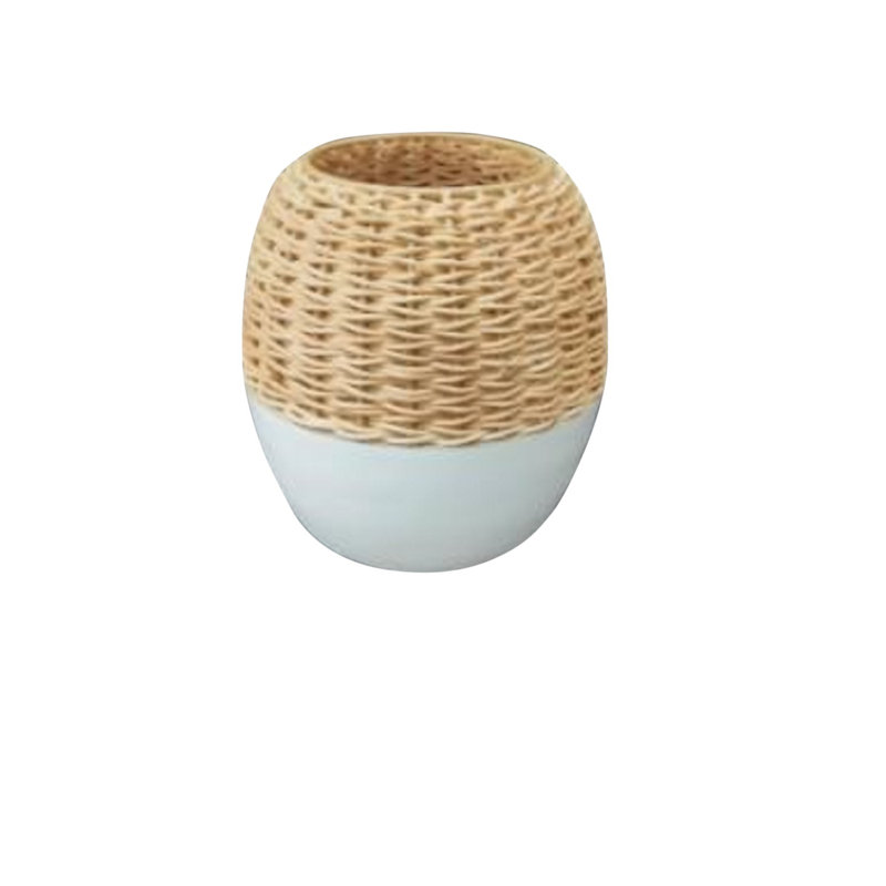 Vase de table en métal Abdulmalek, H 8,8 po x l 8 po x P 8 po