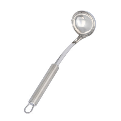 Louche à sauce en acier inoxydable pour restaurant - louche standard allemande avec poignée ergonomique, lavable au lave-vaisselle - petite louche pour servir des soupes, des vinaigrettes et des sauces
