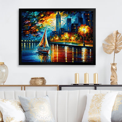 " Colourful \Paris River " Painting Print