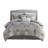 6 Piece Cotton Comforter Set Grey-114529025