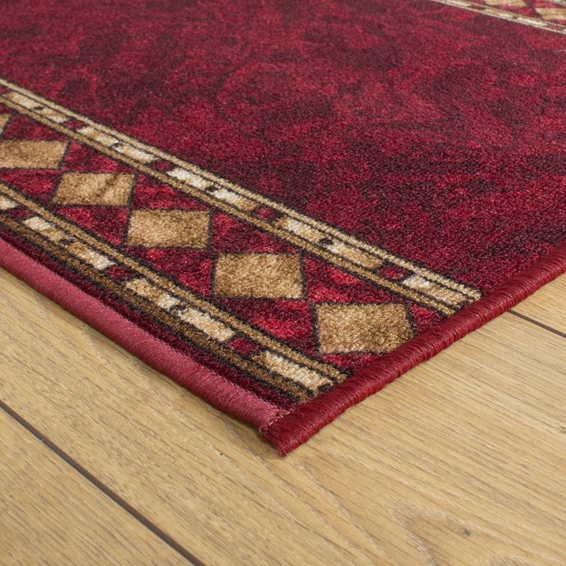 Cheops Red Indoor Rug, Runner 390cm x 100cm
