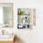 Bamboo Wall Mount Bathroom Cabinet with Rattan Doors & Adjustable Shelf, Over Toilet Hanging Storage for Bathroom, Kitchen, Laundry-397617535