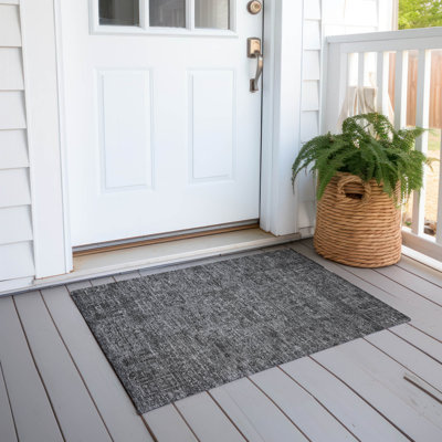 Everlee Flatweave Machine Washable Abstract Indoor / Outdoor Rug