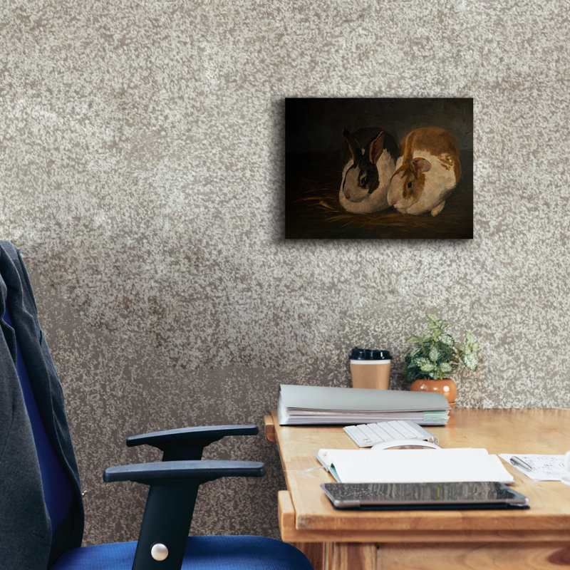  «Resting Bunny Rabbit 4» par Marian Parsons, art mural sur toile, 16 po x 12 po, H 12 po x l 16 po