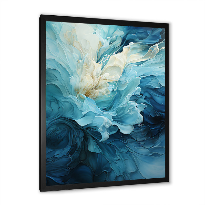 «Ciacci - Abstract Spirals», art mural, Toile encadrée, H 44 po x l 34 po, Noir