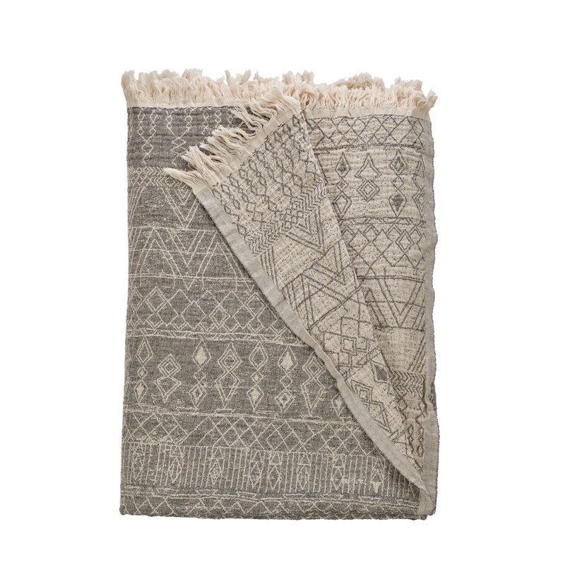 Courtepointe 100% coton Davidenko, Anthracite