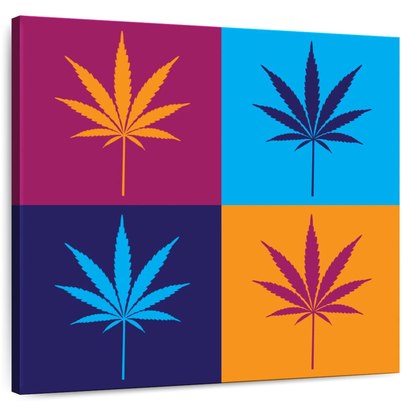 Colorful Cannabis, 30'' H x 30'' W