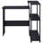 Black Office Desk With Bookshelf-618334729