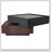 Multi-functional Square 360°Rotating Coffee Table with 2 Drawers, High Gloss 2-Tier Centre Table