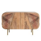 Kaidey 49.5'' Solid Wood Top Console Table
