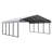 Galvanized Steel Carport, 20X20X7-40093457