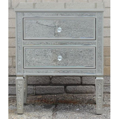 Folina Mirrored Nightstand