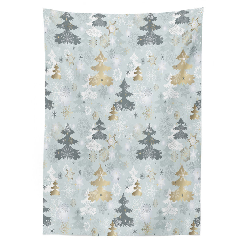 Geometric Christmas Tablecloth, 72" x 52"